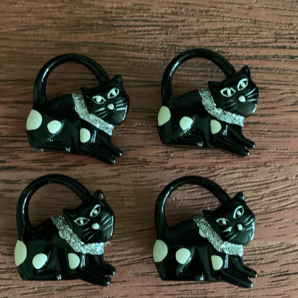 black cat button covers